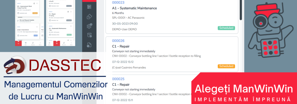 Managementul Comenzilor de lucru cu ManWinWin Software.