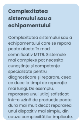Factori care influențează MTTR1