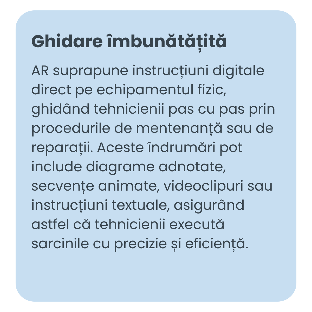 Ghidare imbunatatita AR