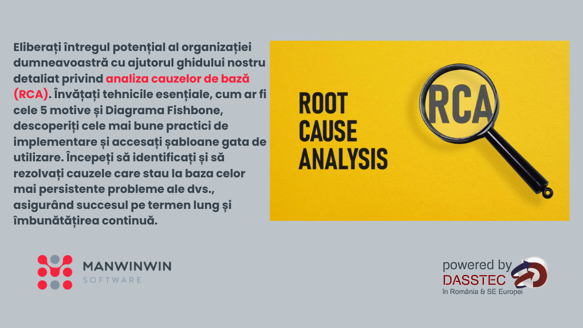 Analiza cauzelor de bază Identificarea și rezolvarea problemelor.